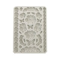 Stamperia - Shabby Rose Collection - Moulds - Roses and Butterfly