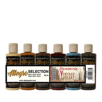 Stamperia - Vintage Library Collection - Allegro Acrylic Paints - 6 Pack