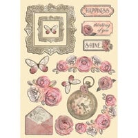 Stamperia - Shabby Rose Collection - Colored Wooden Shapes