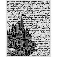 Stamperia - Wonderland Collection - Stencils - Wonderland Castle