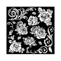 Stamperia - Shabby Rose Collection - Stencils - Rose Pattern