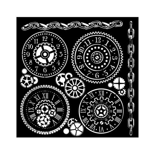 Stamperia - Voyages Fantastiques Collection - Stencils - Gears