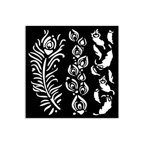 Stamperia - Masquerade Collection - Stencils - Feathers