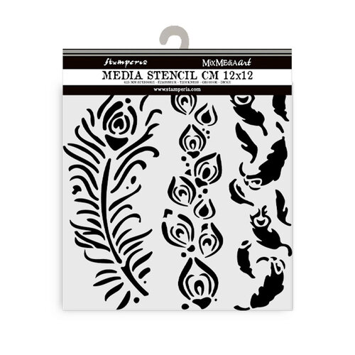Stamperia - Masquerade Collection - Stencils - Feathers