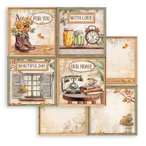 Stamperia - Golden Harmony Collection - 12 x 12 Double Sided Paper - Cards