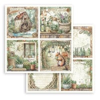 Stamperia - Herbarium Silvae Collection - 12 x 12 Double Sided Paper - 4 Cards