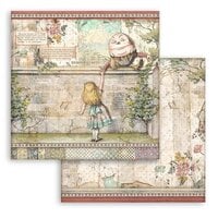 Stamperia - Alice Forever Collection - 12 x 12 Double Sided Paper - Humpty Dumpty