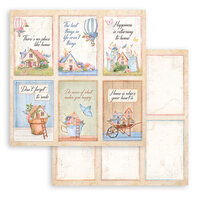 Stamperia - Welcome Home Collection - Create Happiness - 12 x 12 Double Sided Paper - Journaling Cards