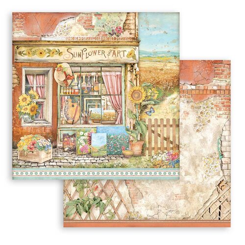 Stamperia - Sunflower Art Collection - 12 x 12 Double Sided Paper - Shop