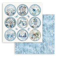 Stamperia - Blue Land Collection - 12 x 12 Double Sided Paper - Rounds