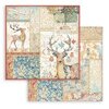 Stamperia - Christmas Greetings Collection - 12 x 12 Double Sided Paper - Deer