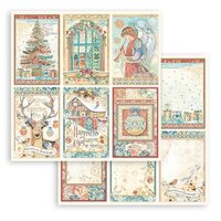 Stamperia - Christmas Greetings Collection - 12 x 12 Double Sided Paper - 6 Cards
