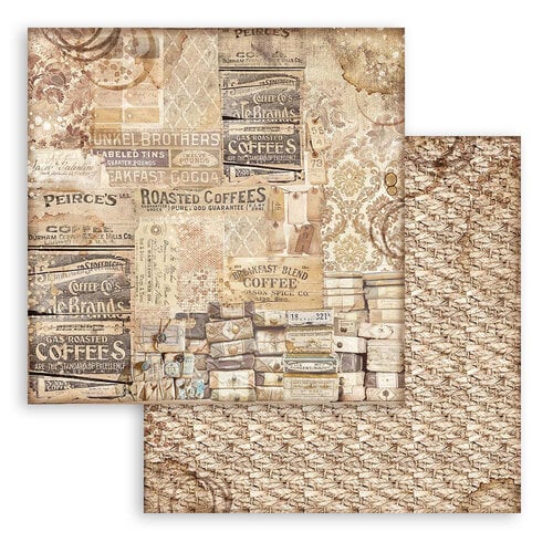 Stamperia - Coffee And Chocolate Collection - 12 x 12 Double Sided Paper - Pattern