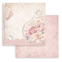 Stamperia - Romance Forever Collection - 12 x 12 Double Sided Paper - Clock