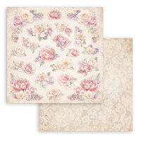 Stamperia - Romance Forever Collection - 12 x 12 Double Sided Paper - Floral Pattern
