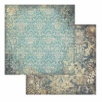 Stamperia - Sir Vagabond in Fantasy World Collection - 12 x 12 Double Sided Paper - Turquoise Wallpaper