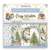 Stamperia - Romantic Collection - 12 x 12 Paper Pad - Cozy Winter
