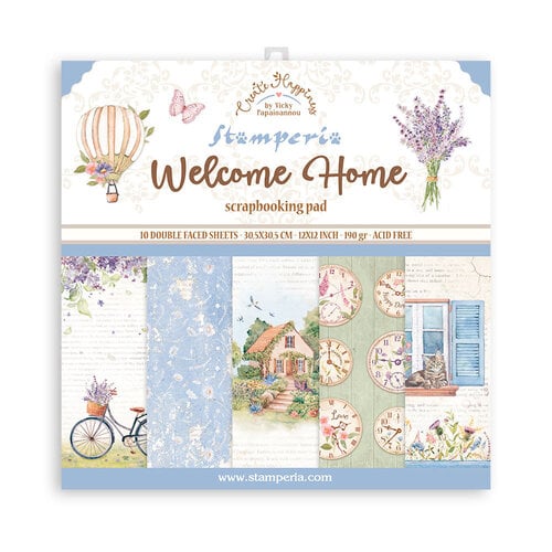 Stamperia Welcome Home 12x12 Paper Pad