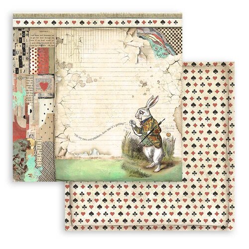 Stamperia - Alice Forever Collection - 12 x 12 Paper Pad - Alice