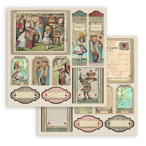 Stamperia - Alice Forever Collection - 12 x 12 Paper Pad - Alice