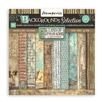 Stamperia - Fortune Collection - 8 x 8 Paper Pad - Backgrounds - Land of Pharaohs