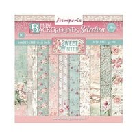 Stamperia - Pink Christmas Collection - 8 x 8 Paper Pad - Backgrounds