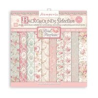 Stamperia - Rose Parfum Collection - 8 x 8 Paper Pad - Backgrounds