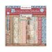 Stamperia - Vintage Library Collection - 8 x 8 Paper Pad - Backgrounds