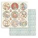 Stamperia - Christmas Greetings Collection - 8 x 8 Paper Pad