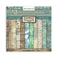 Stamperia - Songs Of The Sea Collection - 8 x 8 Paper Pad - Backgrounds