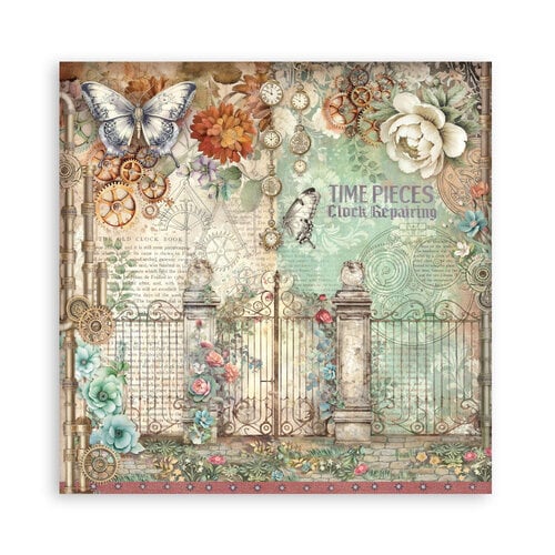 Stamperia - Gardens Of Time Collection - 8 x 8 Paper Pad - Single Face