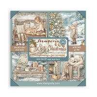 Stamperia - White Christmas Collection - 8 x 8 Paper Pad - Single Face