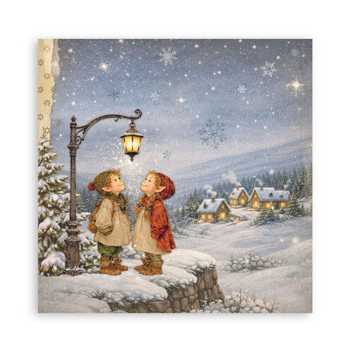 Stamperia - Silent Night Collection - 8 x 8 Paper Pad - Single Face