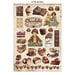 Stamperia - Coffee And Chocolate Collection - Junk Journal - Stickers, Cut-outs, and Backgrounds