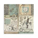 Stamperia - Voyages Fantastiques Collection - Fabric Sheets - 4 Pack