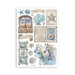 Stamperia - Silent Sea Collection - Washi Pad - 8 Sheets
