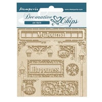 Stamperia - Sweet Winter Collection - Decorative Chips - My Journal