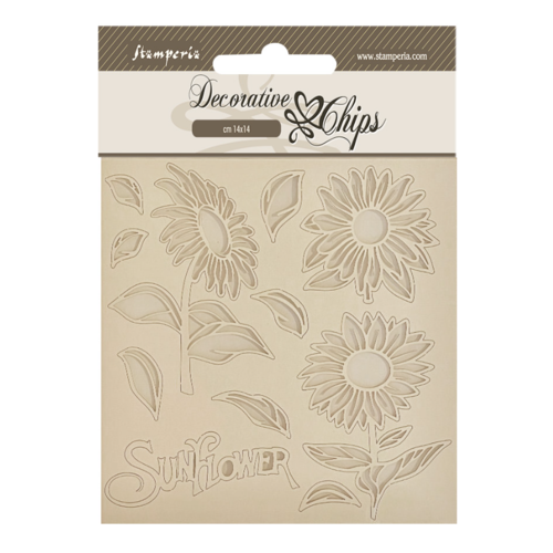 Stamperia - Sunflower Art Collection - Decorative Chips - Art