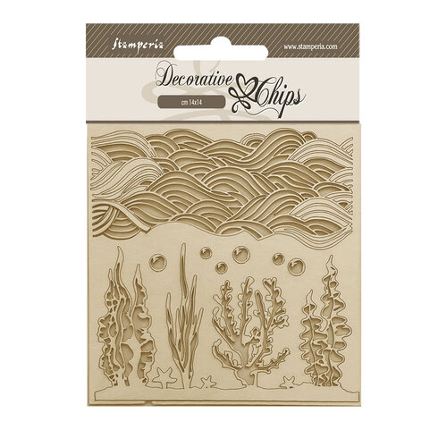 Stamperia - Songs Of The Sea Collection - Decorative Chips- Corals