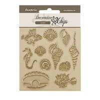 Stamperia - Songs Of The Sea Collection - Decorative Chips- Shells and Fish