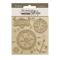 Stamperia - Songs Of The Sea Collection - Decorative Chips- Rudder