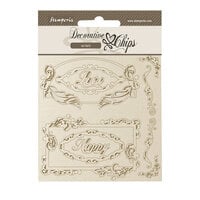 Stamperia - Coffee And Chocolate Collection - Decorative Chips - Love Happy Frames