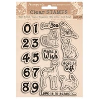 Stamperia - Clear Acrylic Stamps - Numbers and Animals