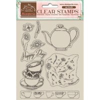 Stamperia - Welcome Home Collection - Create Happiness - Clear Acrylic Stamps - Cups