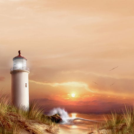 SugarTree - 12 x 12 Paper - Lighthouse Daybreak