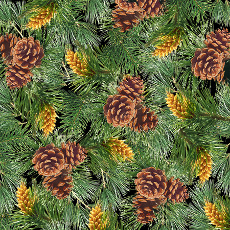 SugarTree - 12 x 12 Paper - Evergreen and Pine Cones