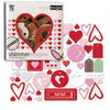Scrapworks - Shimmer Shapes - Chipboard Shapes - Heart Assortment, CLEARANCE