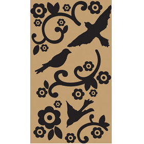 Scrapworks - Exposed Elements - Vinyl Appliques - Magpie, CLEARANCE