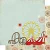 Scrap Within Reach - Carnival Ride Collection - 12 x 12 Double Sided Paper - Sugarland, BRAND NEW