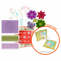 Sizzix - Flip-Its Floral Stamp, Emboss and Die Kit (Scrapbook.com Exclusive)